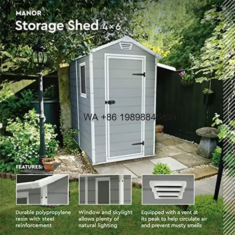 Wmwmnu Eco Friendly Customized Agriculture Outdoor Storage Tool Shed Waterproof Garden Storage Shed for Outdoor Use