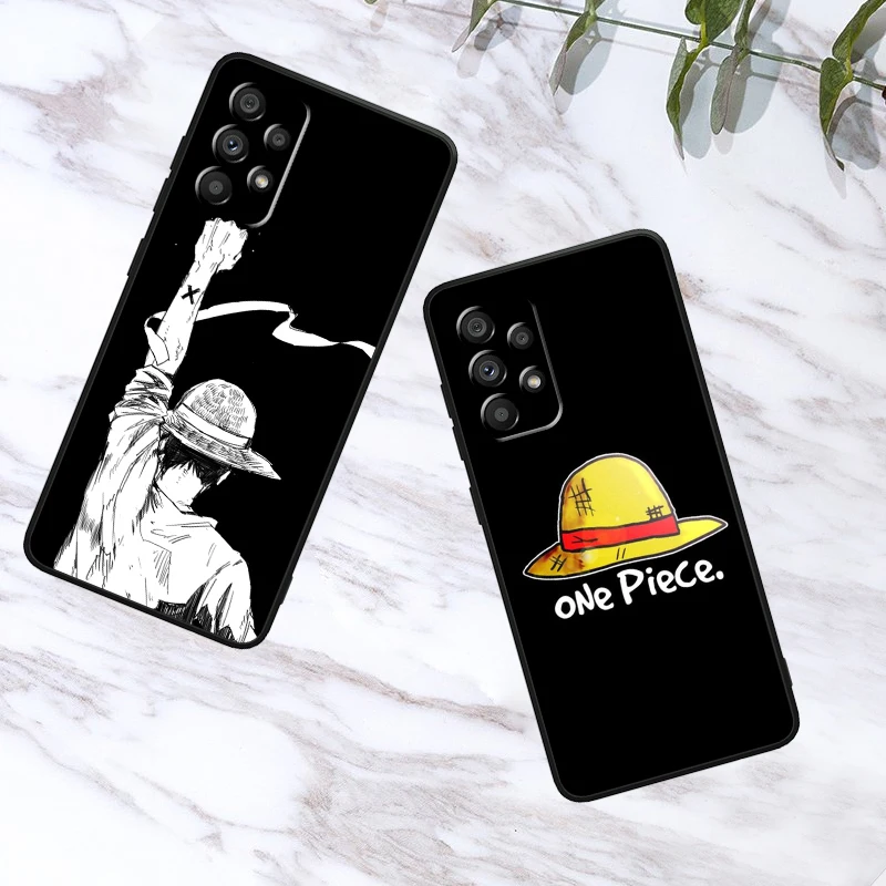 Trend One Piece Anime Luffy For Samsung A53 A52 A33 A32 A51 A71 A21S A13 A73 A55 A22 A23 A35 A72 A54 A12 5G Black Soft