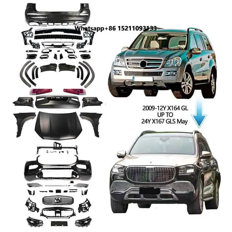 2009-12Y X164 GL Class Upgrade to 2014Y X167 GLS600 May Style Car Auto Body Kit Parts Bumper Accessories GL450