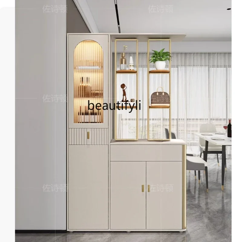 

Light Luxury Porch Cabinet Partition Living Room Screen Home Shoe Cabinet Entrance Home Wine Cabinet