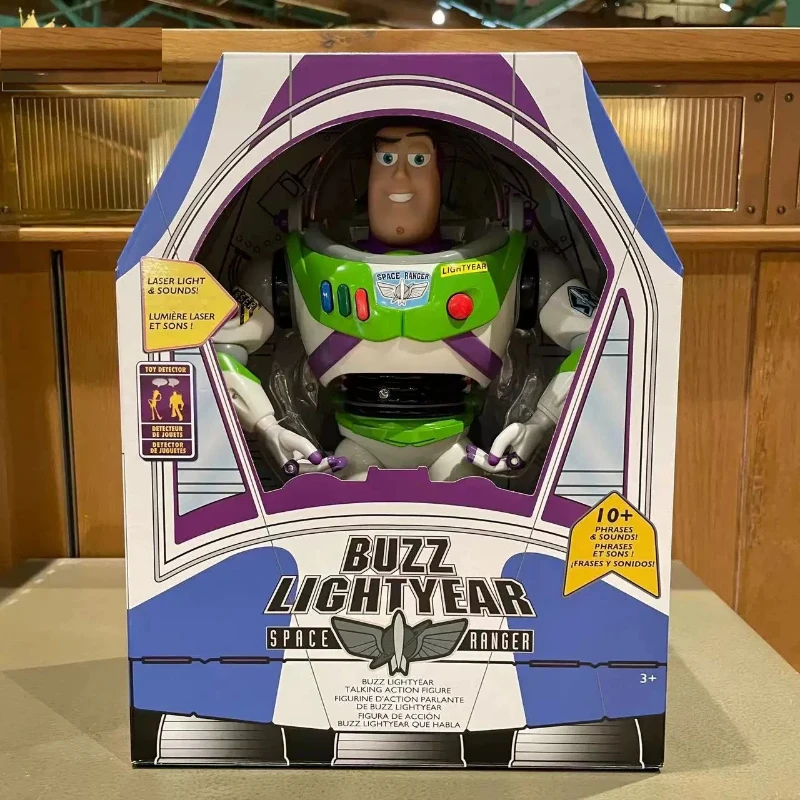 Hot 30cmToy Story Buzz Lightyear Spaceship Sound Model Buzz Lightyear Slinky Dog Action Figure Desktop Collectible Birthday Gift