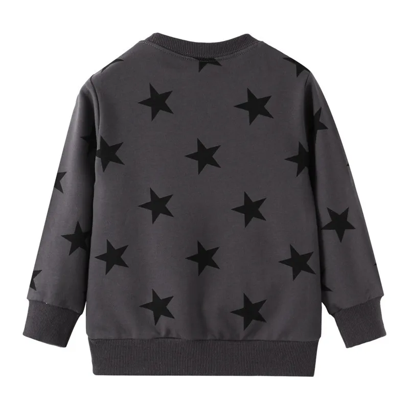 Jumping Meters  Long Sleeve New Arrival Stars Print Boys Girls Sweatshirts Autumn Spring Kids Clothes Hot Selling Shirts Tops