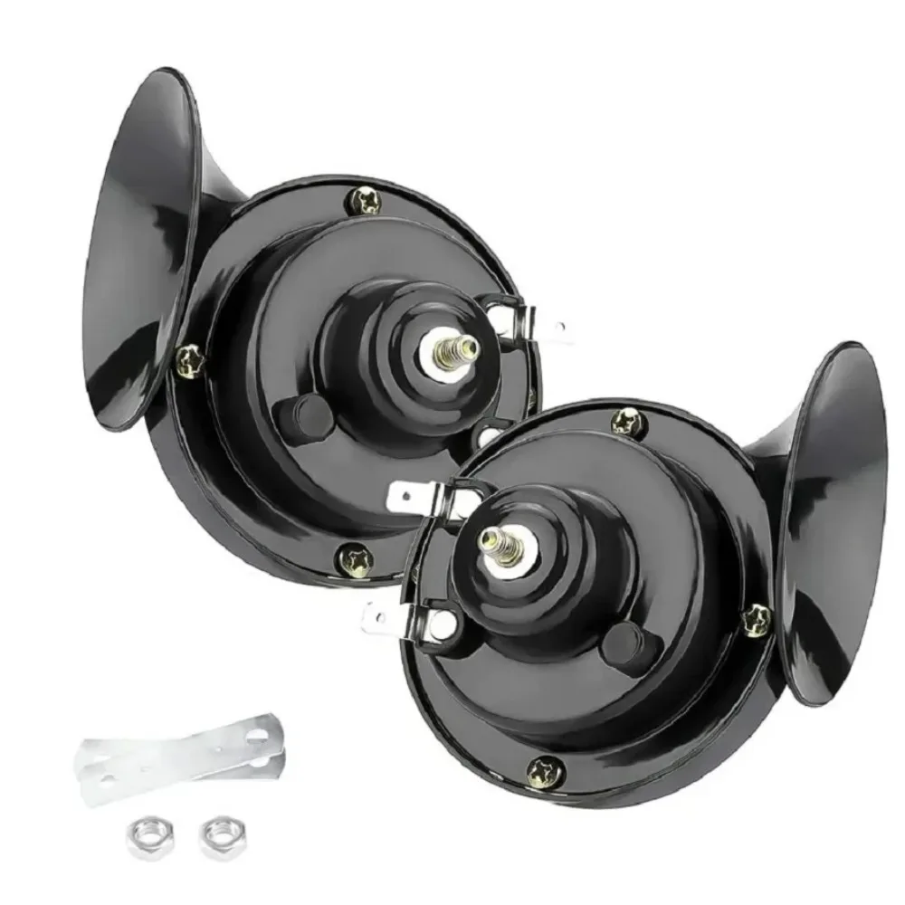 Alarma impermeabile ad altissima frequenza per lumache elettrico, adatta per motocicli, auto, camion, ecc. SUV, nave universale 12V2 pezzi