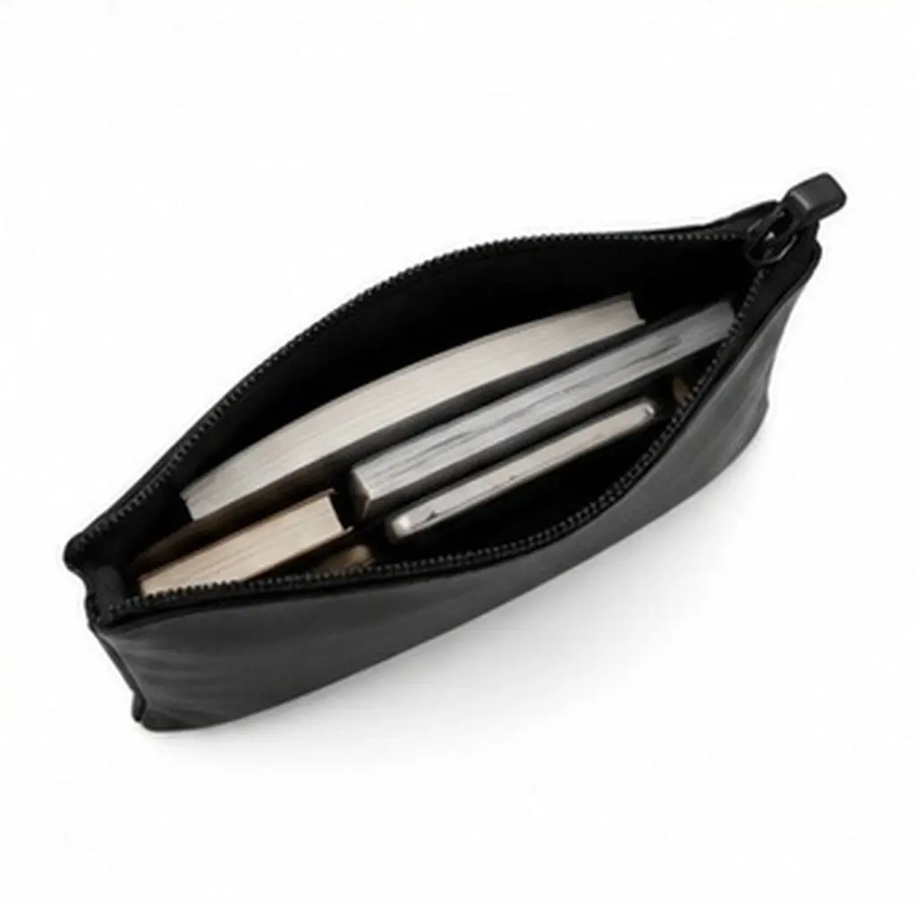 2Pcs Premium File Pouch with Smooth Zipper Portable Document Holder for Bills Receipts Files Money Storage Waterproof