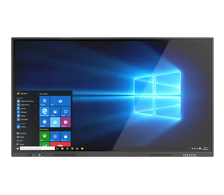 Interactive Touch Screen With Wireless Conference Microphone For Real Time Collaboration Video Conferencing Note Taking