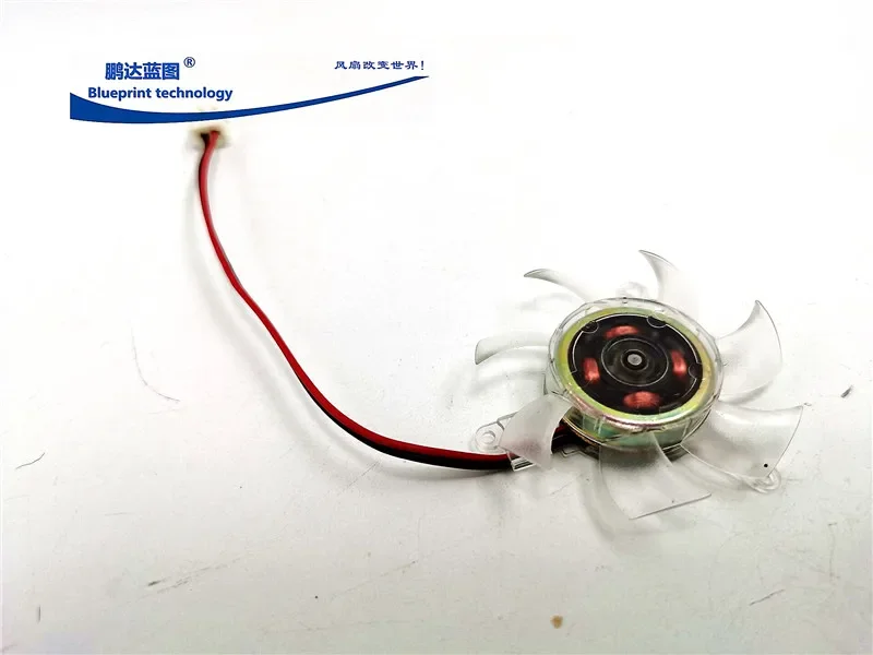 pa Blueprint 46 * 10mm Transparent 12V Graphics Card 38mm Hole Spacing Isosceles 4.6cm Bracket Replacement Cooling Fan
