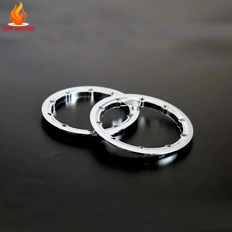 Chrome Plastic Beadlock Buiten of Binnen voor Wielnaaf voor 1/5 HPI ROFUN BAHA KM ROVAN BAJA 5B 5T 5SC Truck Rc Auto Speelgoed Onderdelen