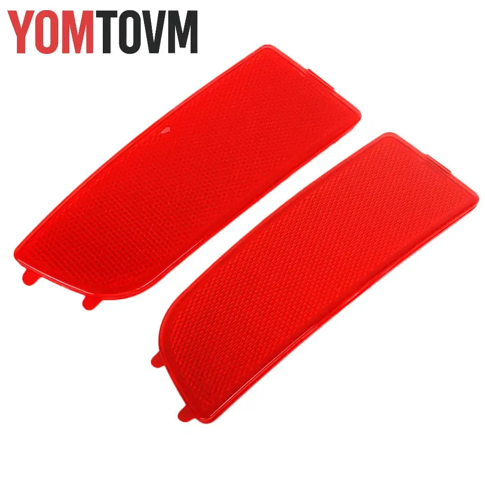 2Pcs Red Rear Bumper Reflectors ABS Exterior Trim Car Accessories for Mercedes Benz Sprinter W906 2006-2016 Volkswagen Crafter