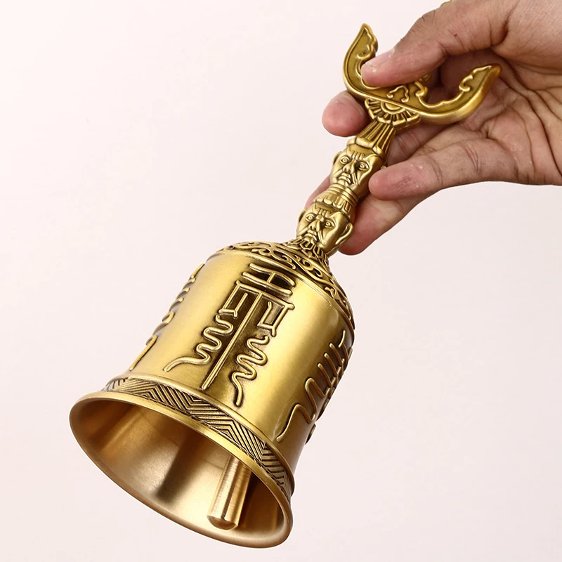 Brass , hand , Dharma , Taoist , three-pronged copper , Sanqing bell, metal craft