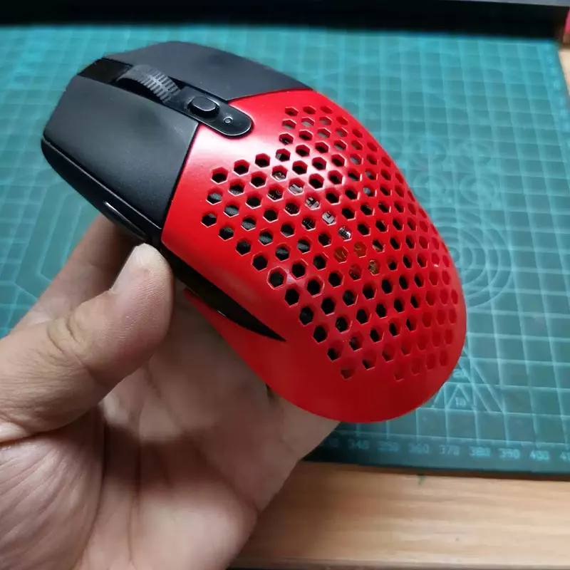 Mouse nirkabel untuk Logitech G304 G305 Magic dimodifikasi 3D Printing Shell penutup baterai nilon Resin penutup belakang penurunan berat badan