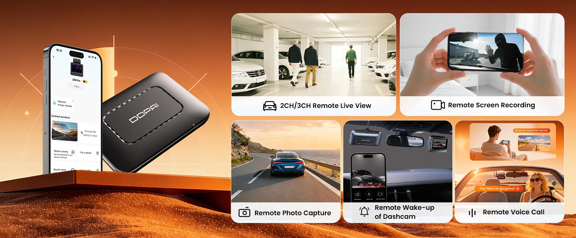 Neue DDPAI Z90Master 4K+4K Dual HDR Dashcam mit Sony STARVIS 2 IMX678 Front- und Rückkamera, 64G eMMC, ADAS, Parküberwachung und 5GHz WLAN – Detail 17
