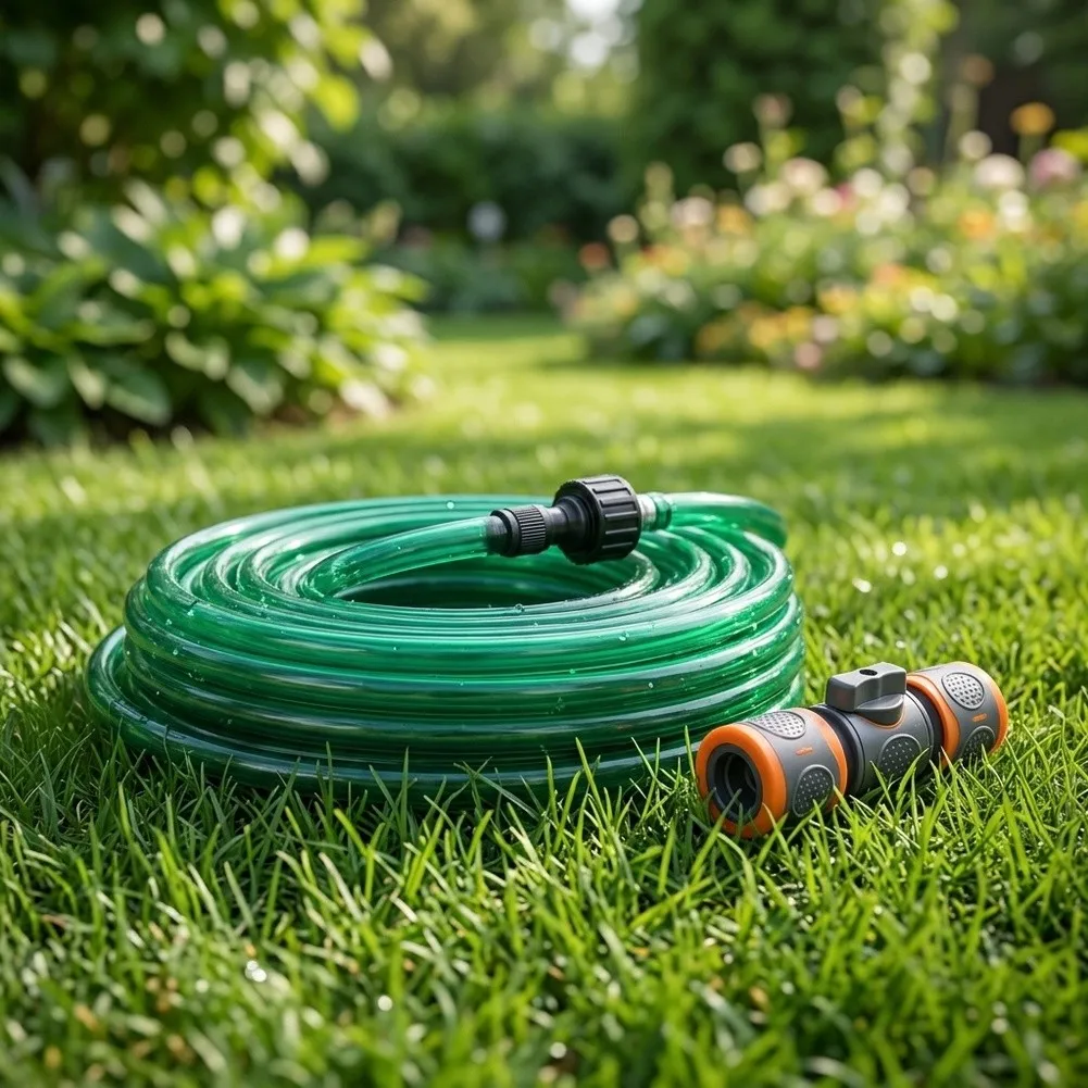 Garden Sprinkler Tape PVC Water-Permeable Hose, Multifunctional Irrigation Pipe For Lawn Dust Removal & Cooling