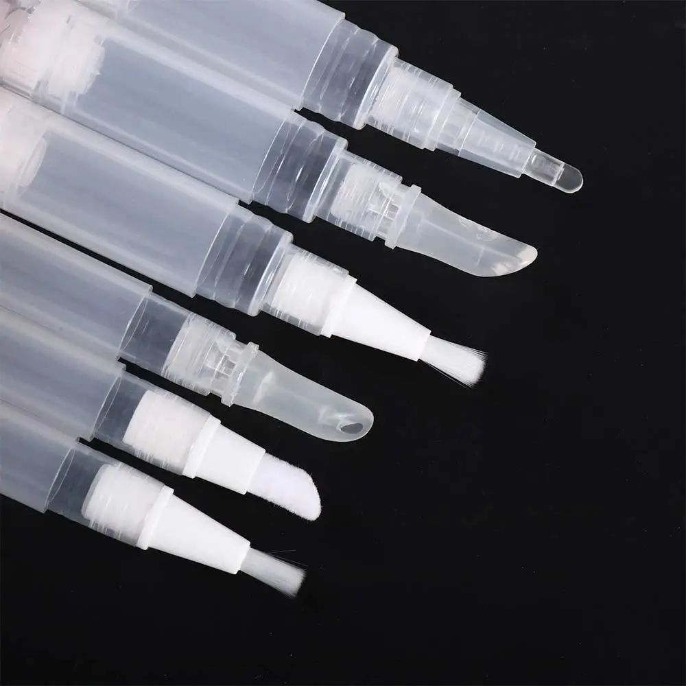 Applicator Dispensing Bottle Rotating Repacking Vacuum Pen Empty Nail Oil Pen Travel Cosmetic Container Transparent Twist Pen