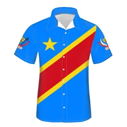 Zaire Youth Free Custom Made Name Number Team Logo Zar T Shirt Nation Flag Za Congo Country French Print Photo Casual Clothes