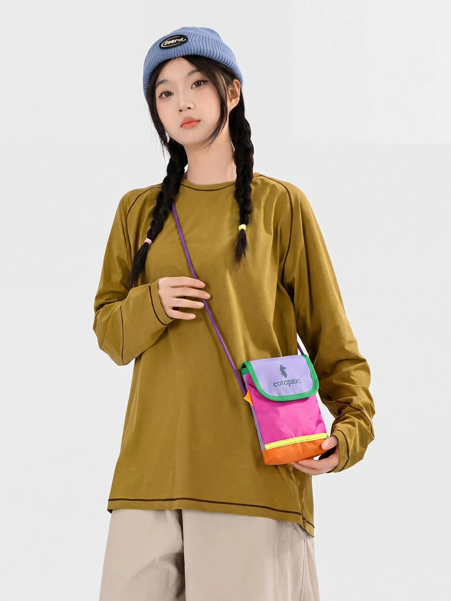 Cotopaxi Llama Portable Envelope Mobile Phone Crossbody Bag Lazy Single Shoulder Bag Summer 2026 Leisure Outdoor Bag
