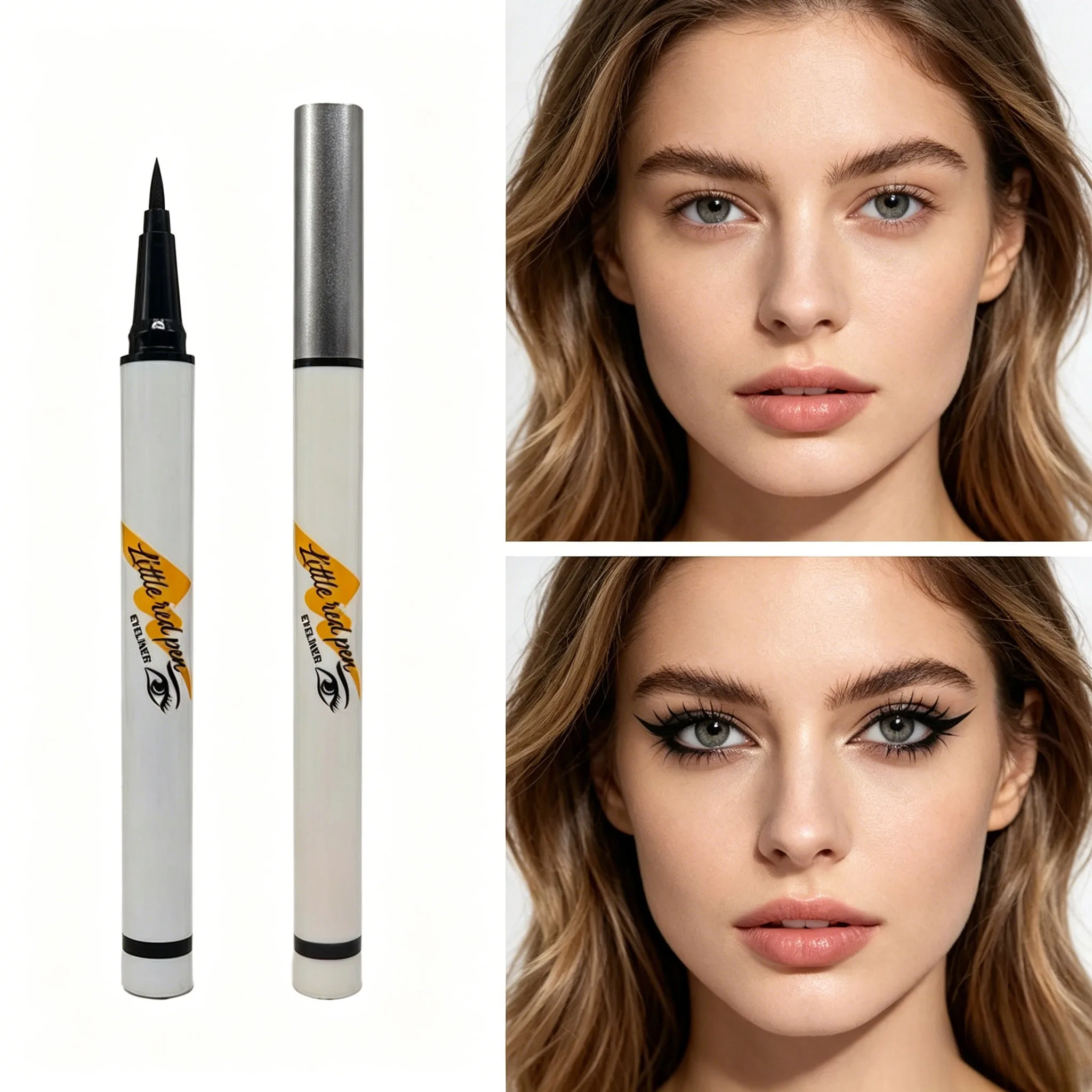 Liquid Eyeliner 24H Waterproof Sweatproof Smudge‑Proof Long Lasting Precision Eye Liner Pen Professional Eye Makeup Cosmetic