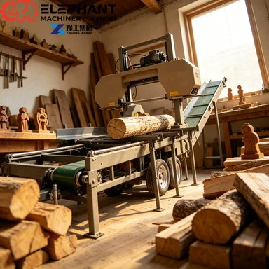Factory Price Engine Powered 30T Fire Wood Processor With Conveyor Core Components Motor Firewood Processor Machine