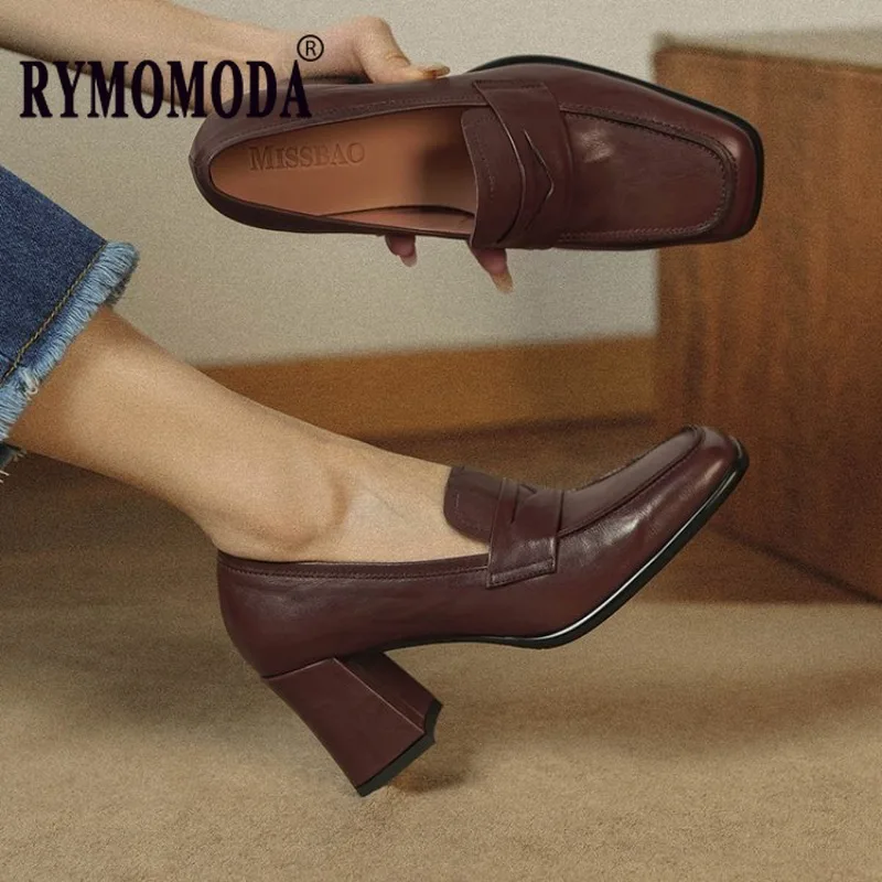 Zapatos De Tacón De Cuero Genuino Con Tacones Altos De 7,5 Cm Para Mujer, Elección Perfecta Para Primavera Y Otoño, Zapatos De Regalo Hechos A Mano Para Mujer — -29%, 34.45€ Coupon, from 80.39€ – 29% descuento – €80.39