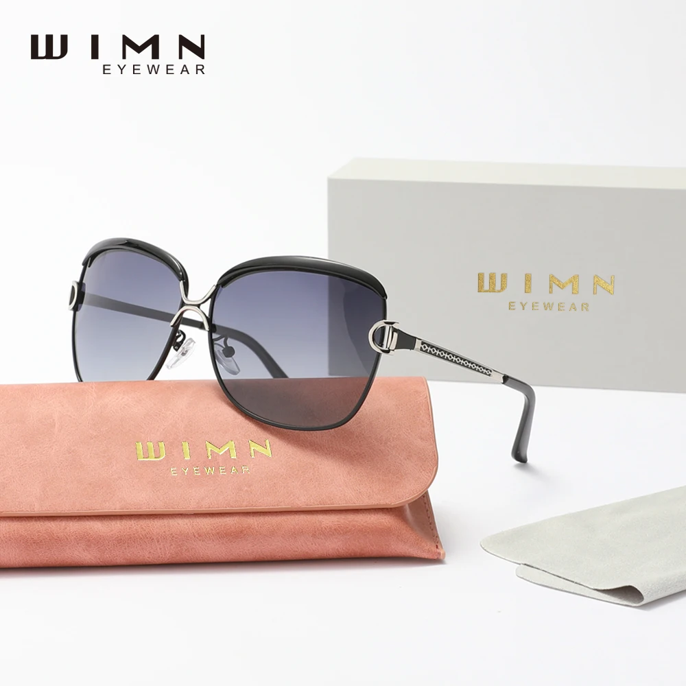 

WIMN Design Polarized Gradient Lens Sunglasses For Women Butterfly Style High Quality Large Eyeglasses Fashion Ladies Eyewear
