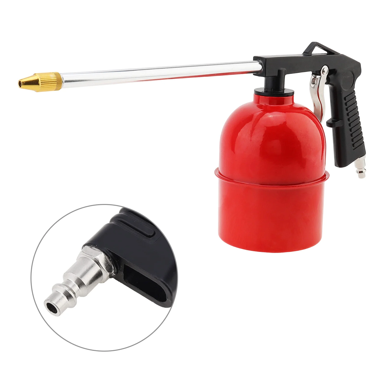 Pneumatic Air Spray Gun for Automotive / Furniture / Factory Equipment with 6mm Nozzle, 750 mL Aluminum Cup, Car Wash Sprayer
