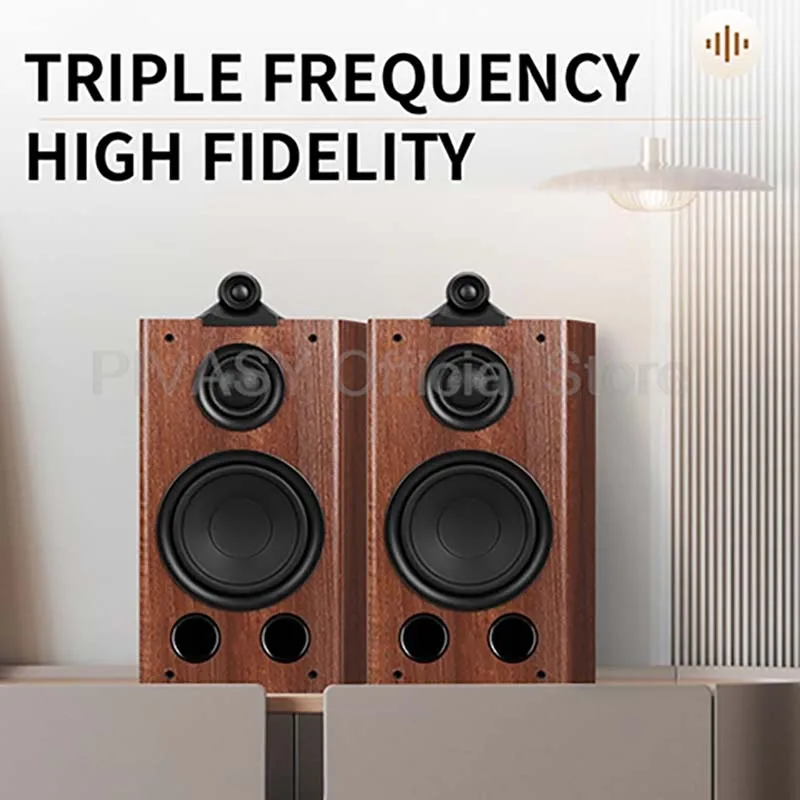 

Hi-Fi Fever 8-дюймовые полочные колонки Трехполосная система домашнего кинотеатра 300 Вт Музыкальное деревянное звуковое оборудование Усилитель Пассивный динамик