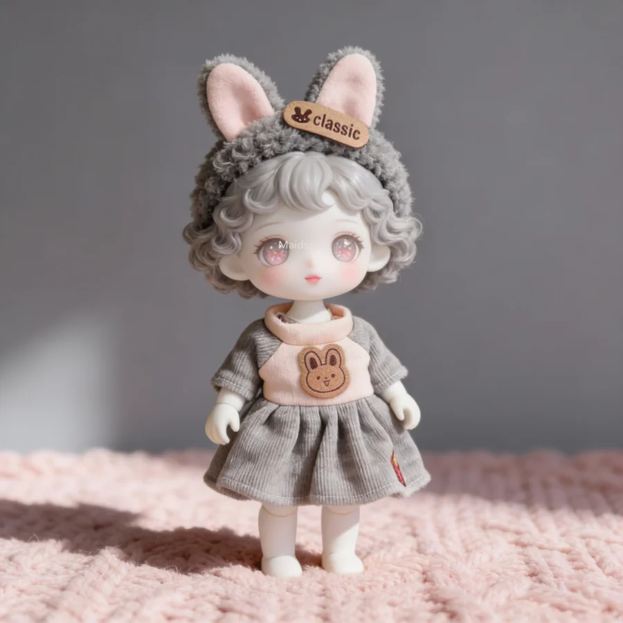 16cm Doll Clothes Multi-Style Set - Cute Outfits (Hat+Dress+Sweater, No Doll) - view 6