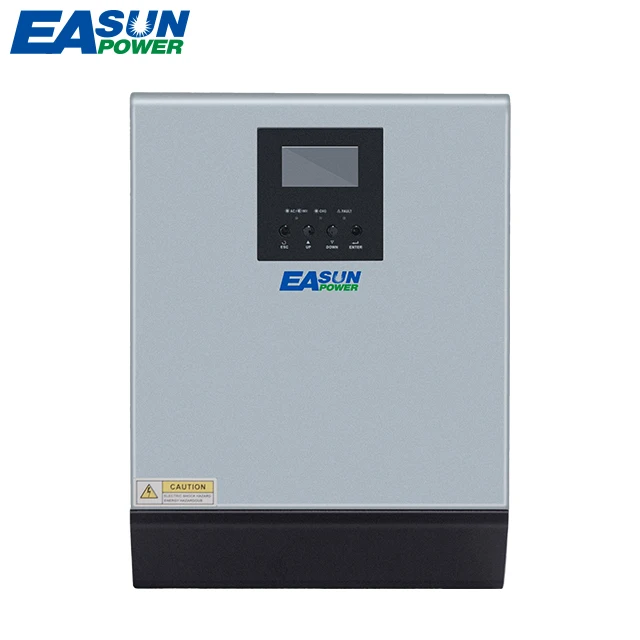 Easun Power-inversor Solar híbrido de 3000VA, 24v, 220v, salida única de 3Kva, fuera de la red, PWM, 24Vdc a 220VAC