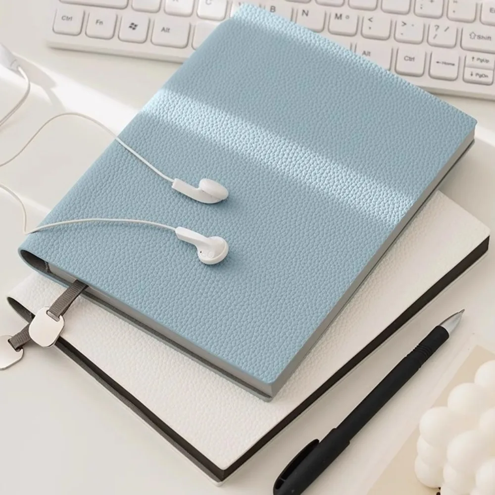 

Subject Notebook Thick Leather Notebook A5 Litchi Leather Business Notepad Exquisite Portable Meeting Record Book Student