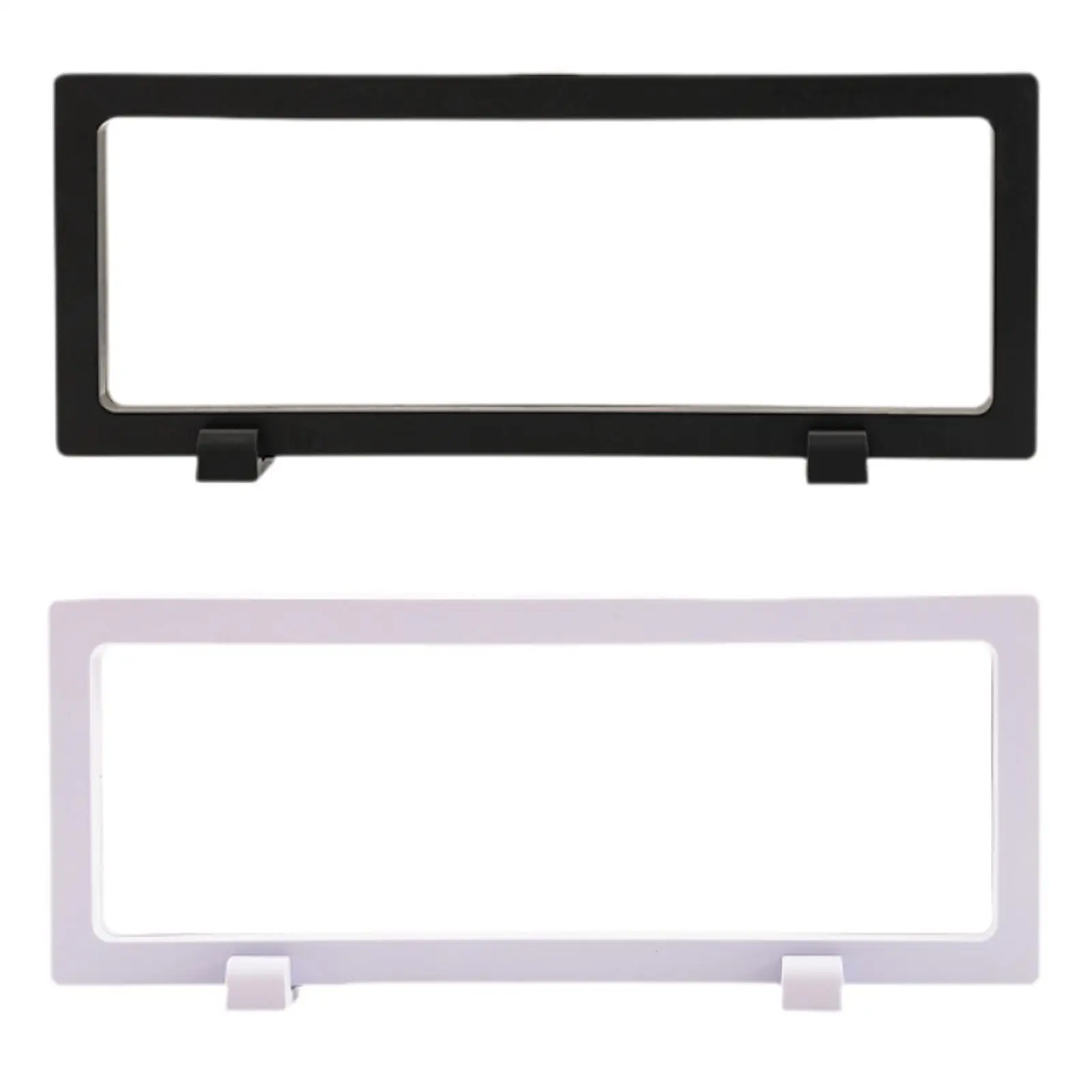 

Floating Frame Display Case with Base Dustproof Gift Showcase Stand Sturdy Organizer for Pin Challenge Coins Jewelry Medallion