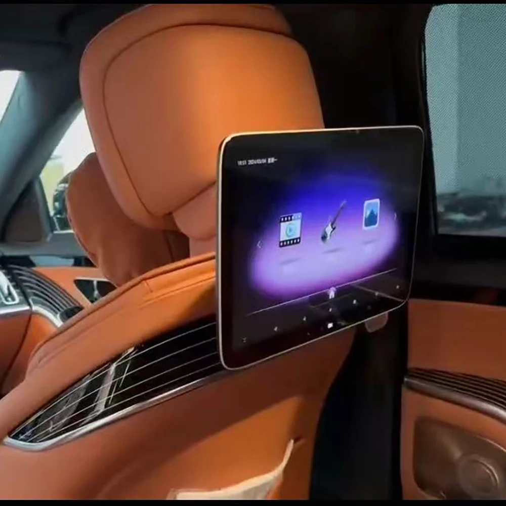 

2026 Super Clear 4K Video TV Monitor 13.3" Android 12.0 OS Car Headrest With Screen For Mercedes-Benz S400 S450 S500 S580 W223
