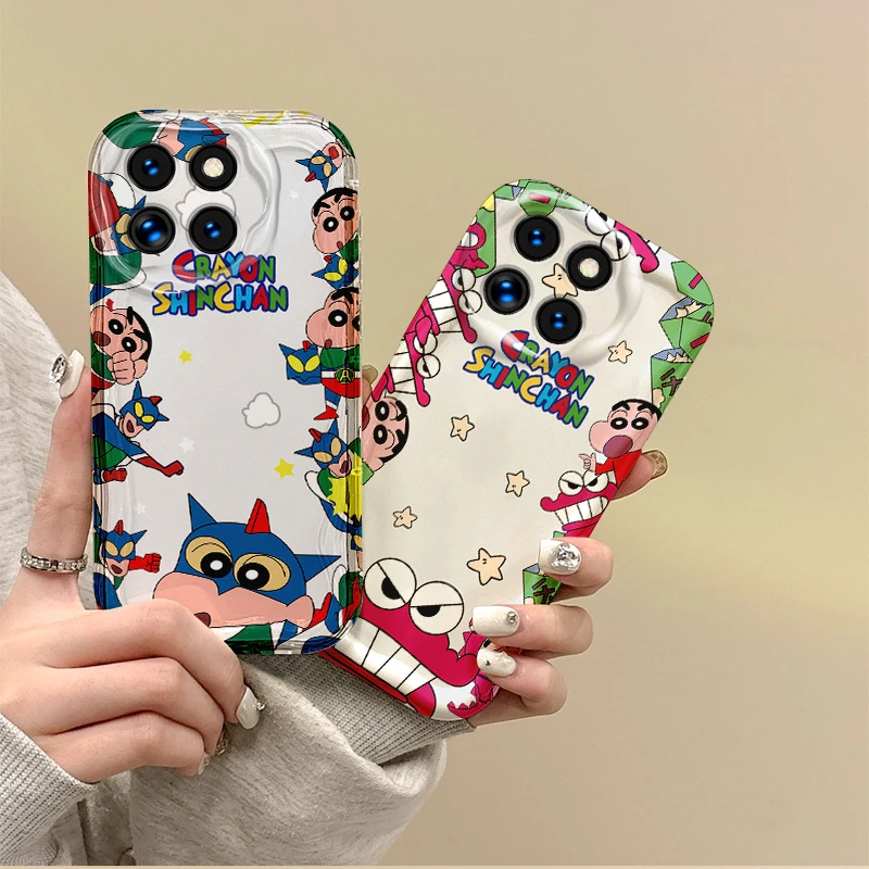 Cute C-Crayon Shin-chans Phone Case For Xiaomi 15 Pro Case 14 13 12 T Pro 13 12 11 Lite Poco F6 F5 F4 F3 X6 X5 Pro Cartoon Cover