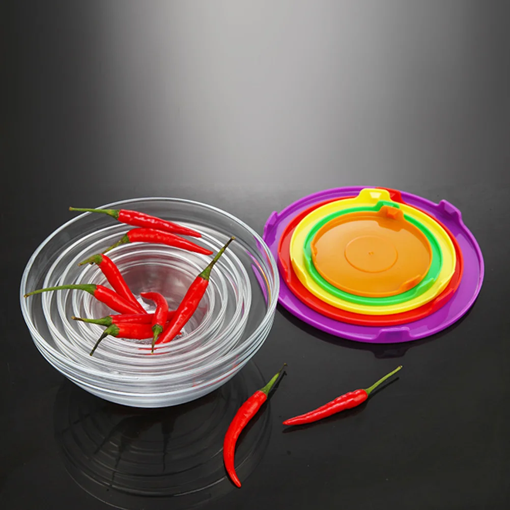 

5 шт., набор мисок из боросиликатного стекла, безопасные контейнеры для хранения еды в микроволновой печи с крышками для кухни, офиса, пикника