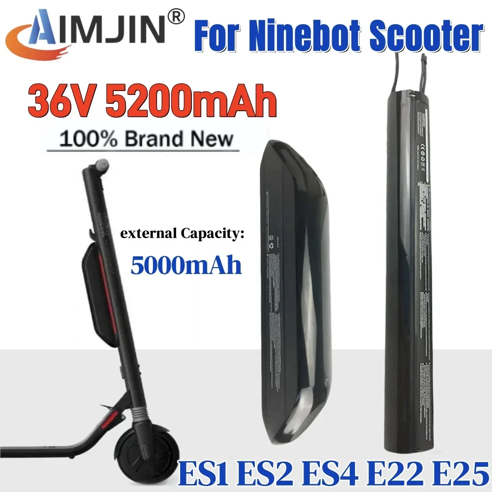 36V 5200mAh 5000mAh for Ninebot Segway scooter battery ES1ES2E22E25 Ninebot built-in external battery pack assembly