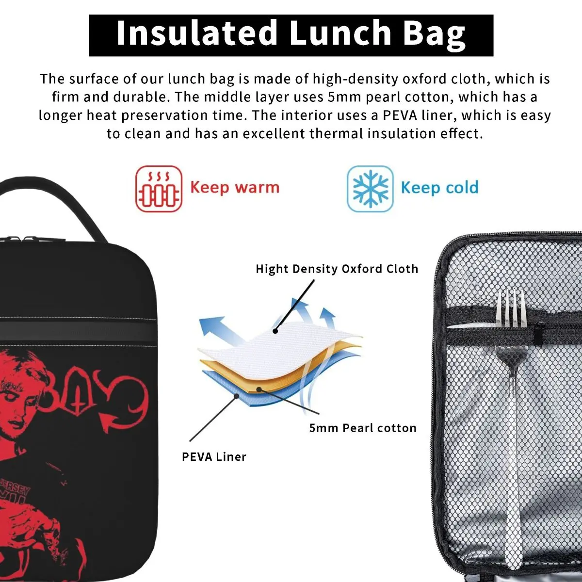 Rapper Lil Peep Look At The Sky Tonight All Of The Stars Have A Reason Insulated Lunch Bag Portable Food Boxes Thermal Lunch