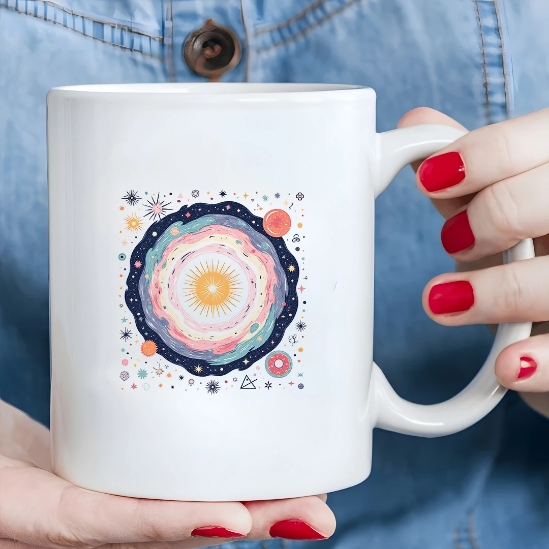 

Cosmic Sky Cartoon Mug 11OZ Kids Cold & Hot Drink Cup Christmas Gift Family Office Cup