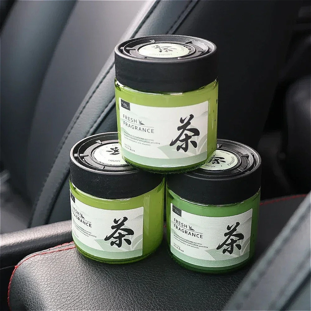 زينة لعلاج عطري لحامل أكواب السيارة، معطر هواء صلب مع رائحة شاي طويلة الأمد لإزالة الروائح الكريهة التلقائية #2