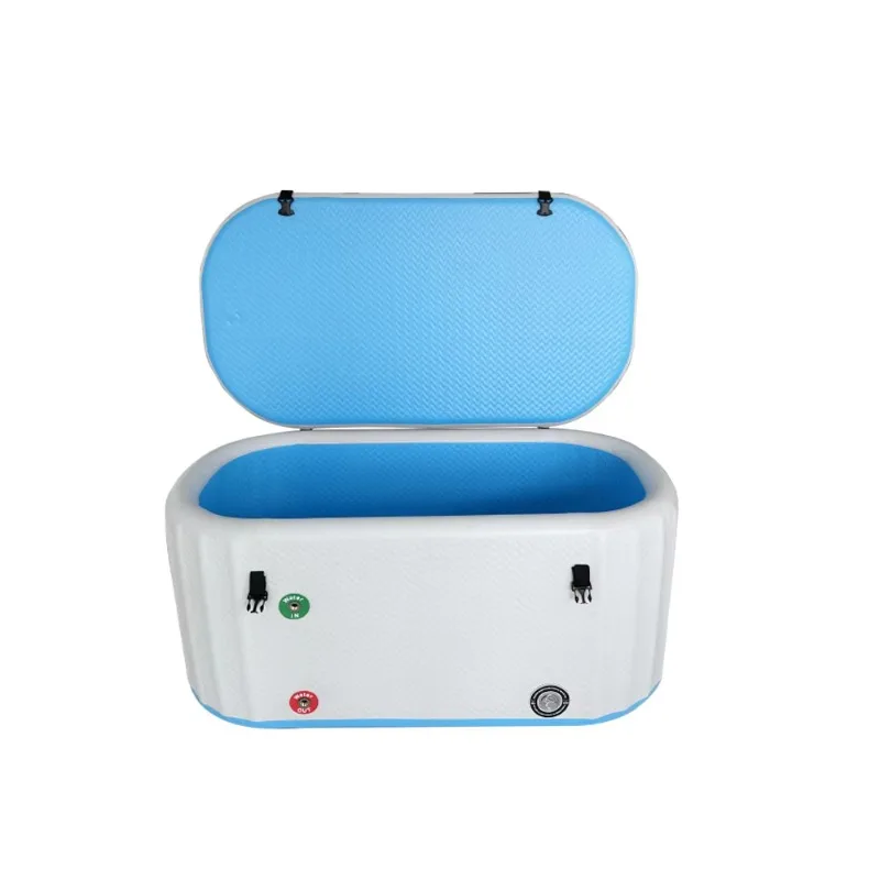 حوض استحمام محمول قابل للنفخ للعلاج بالماء البارد اتجاهات جديدة للرياضيين حوض استحمام يغرق بغرز متدلية للحمام الجليدي في الهواء الطلق