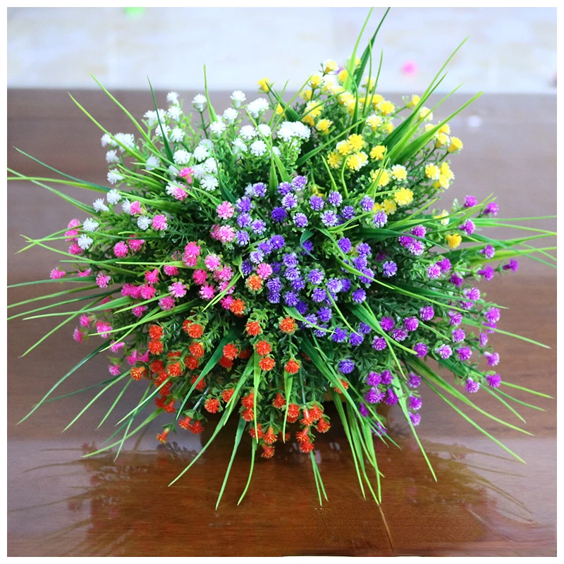 

Multicolor Artificial Gypsophila Flowers Bouquet Bud Stars Simulated Baby Breath Silk Flower for Family Wedding Home Decorations