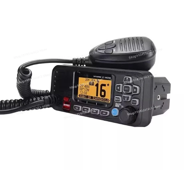 Marine VHF Radio with DSC 25W Fixed Mount Class D for Boat Ship IC-M330 Type Waterproof Transceiver