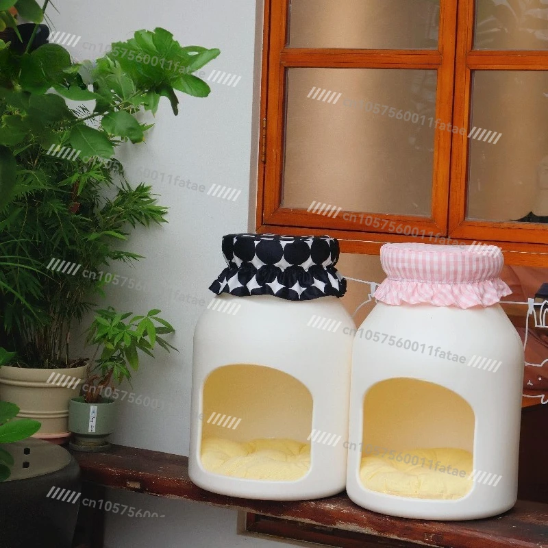 Bottle Nest Cat Nest Warm in Winter Closed All-season Universal Small Dog Waterproof and Easy To Clean Kennel