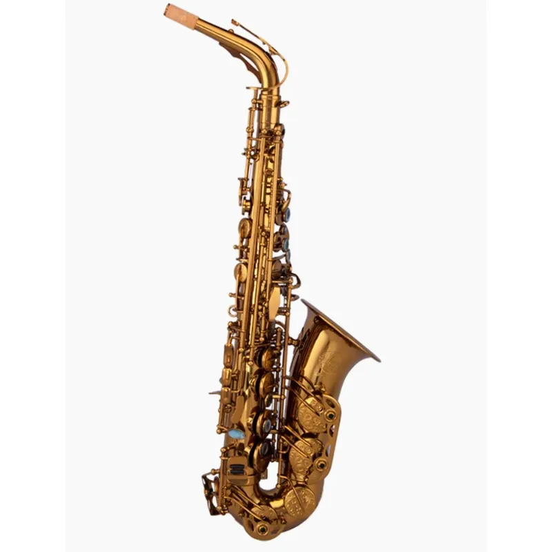 Taishan Alto Saxophone Champagne Gold Lacquer Finish Professional Adjustable Brass Body Eb Tone For Performance And Wholesale