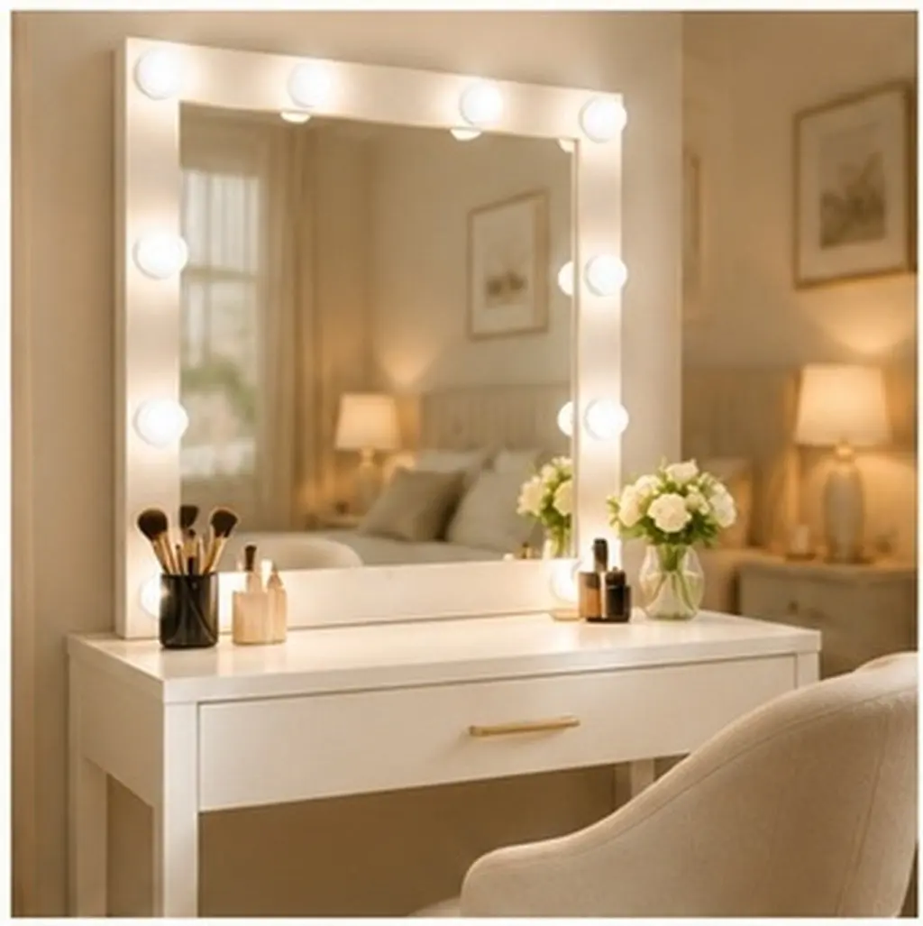 12Pcs Vanity Lamp Globes Shade Makeup Mirror Hemispherical Light Cover 3.5cm LED Diffuser Replacement for Table