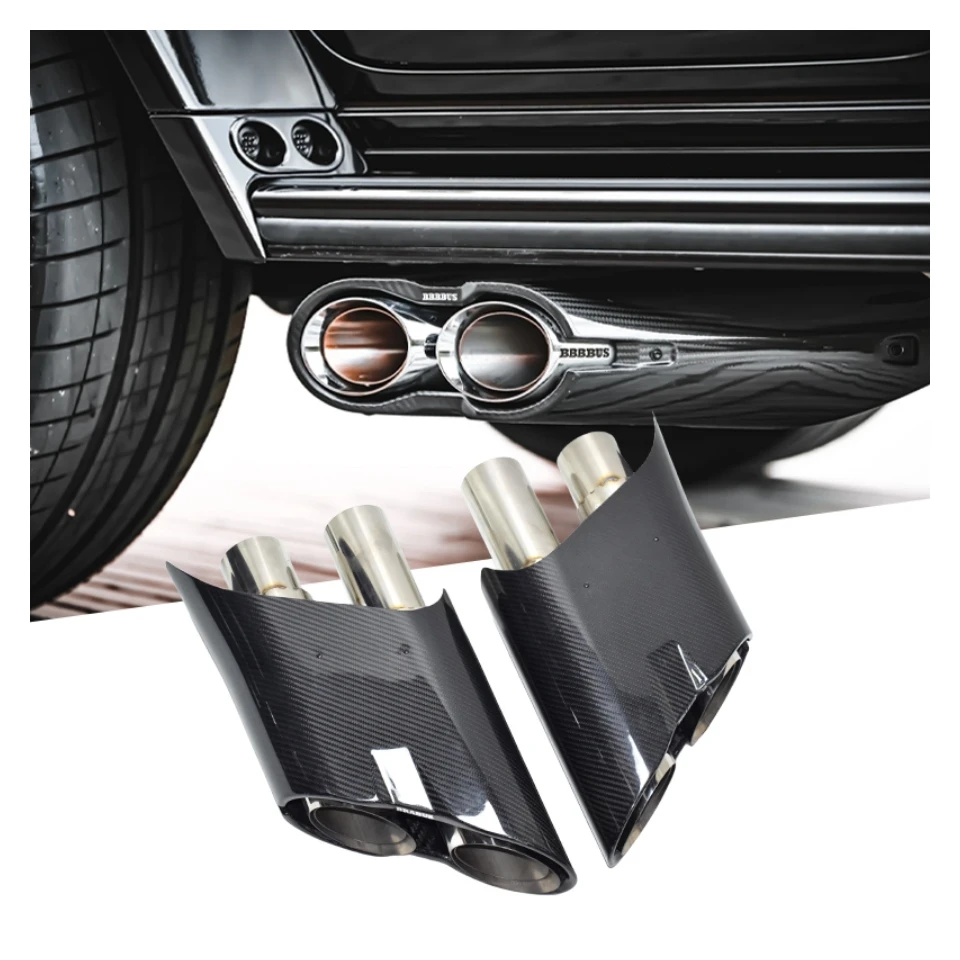 

DEXS LED Rocket Car Exhaust Tip for Mercedes Benzs G-Class W463 W464 G63 G500 High Quality Carbon Exhaust Pipe Muffler Tailpipe