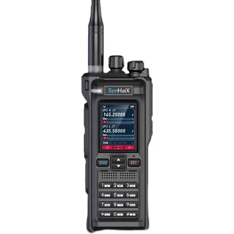 

SenHaiX GT-12 Multi-Band Handheld Walkie-Talkie GT12 Outdoor Hand Station APP Writing Frequency Scanning Radio Ham