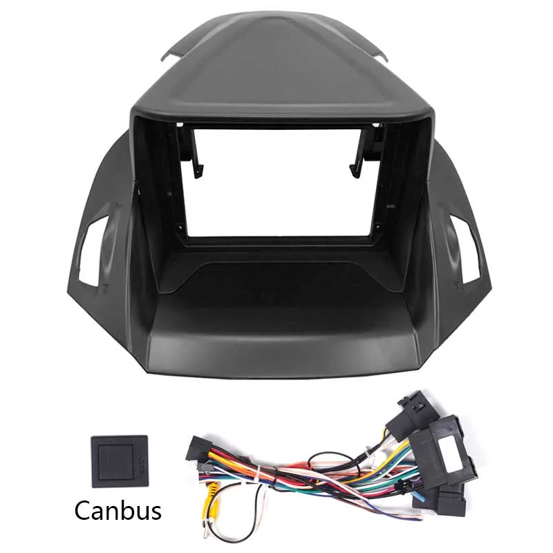 Mascherina autoradio KIT 2 DIN nero lucido Ford C-Max Kuga - Tech Solution Mascherina autoradio KIT 2 DIN nero lucido Ford C-Max Kuga - Tech Solution