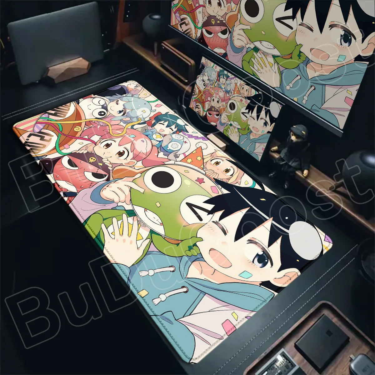 K-Keroro Gunsou Japan Anime Gaming Mousepad Large HD Printing E-sport Gamer Cabinet Carpet Laptop Office Keyboard Rugs 900x400mm