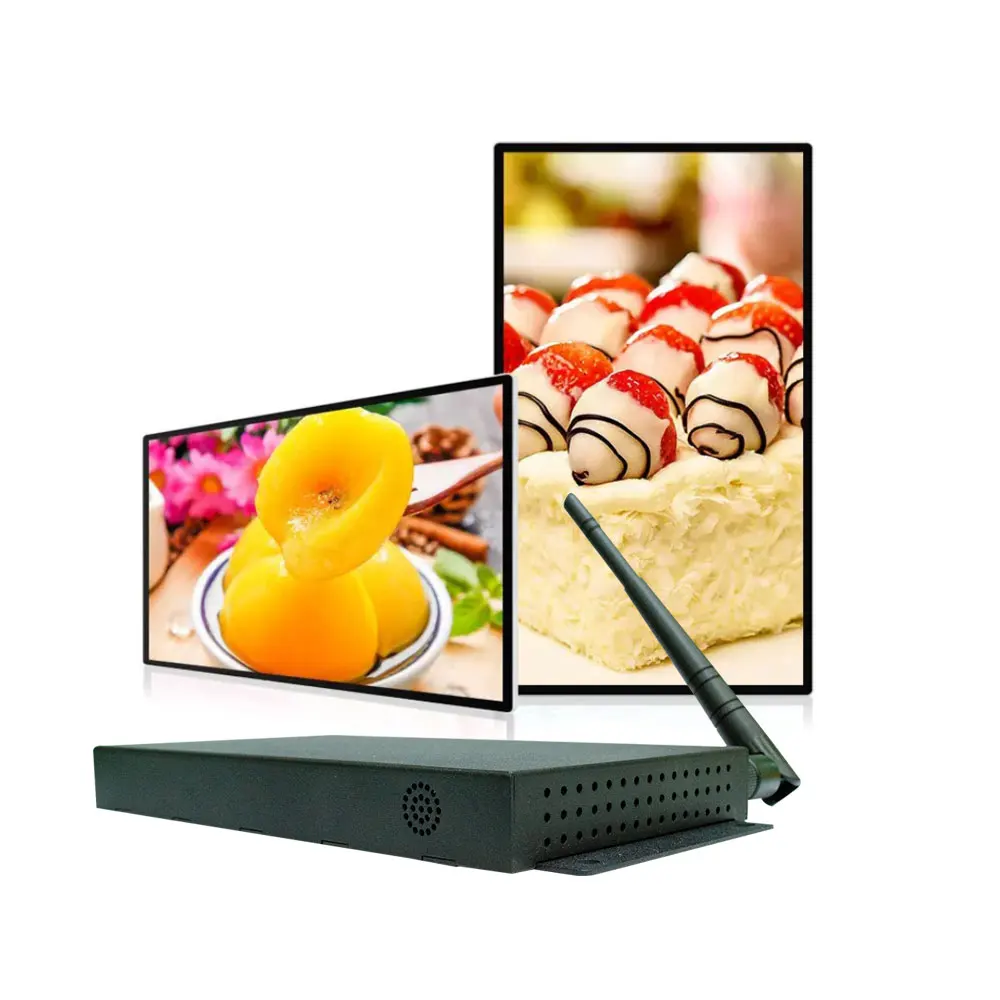 4K Ultra HD Media Player,Android Digital Signage Media Player Box 2G+32G Android 10 Digital Signage Media Player Box Rk3288
