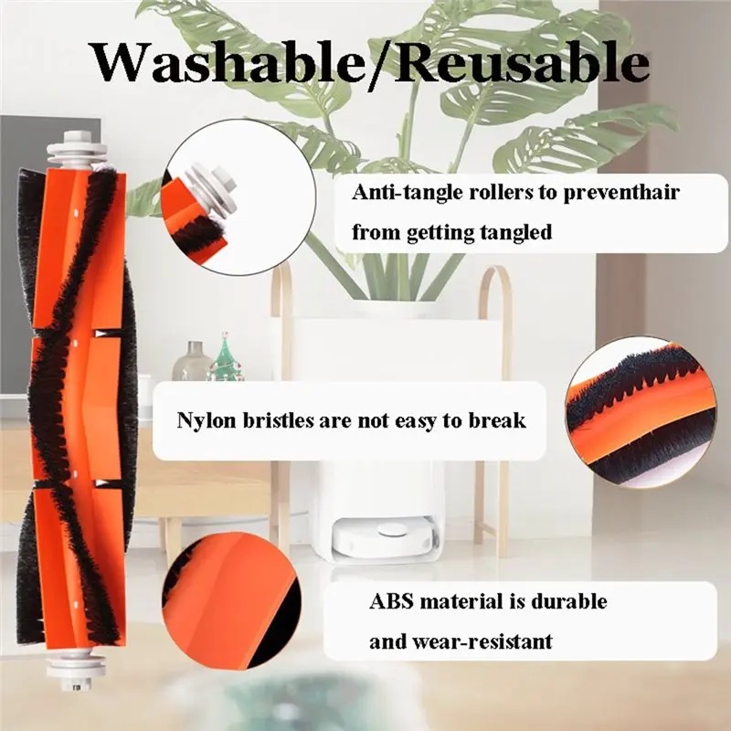 

【Популярные товары 2026】Запасные аксессуары для Dreame D9/D9 Max/L10 Pro/Trouver LDS Finder: основная и боковые щетки, HEPA-фильтр, салфетка для влажной уборки