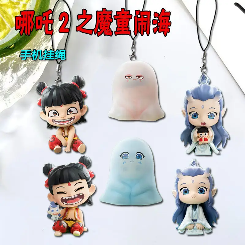 

Anime Ne Zha 2 Ao Bing Cosplay Phone Rope Chain Backpack Ornament Pendant Birthday Gifts Boys Girls
