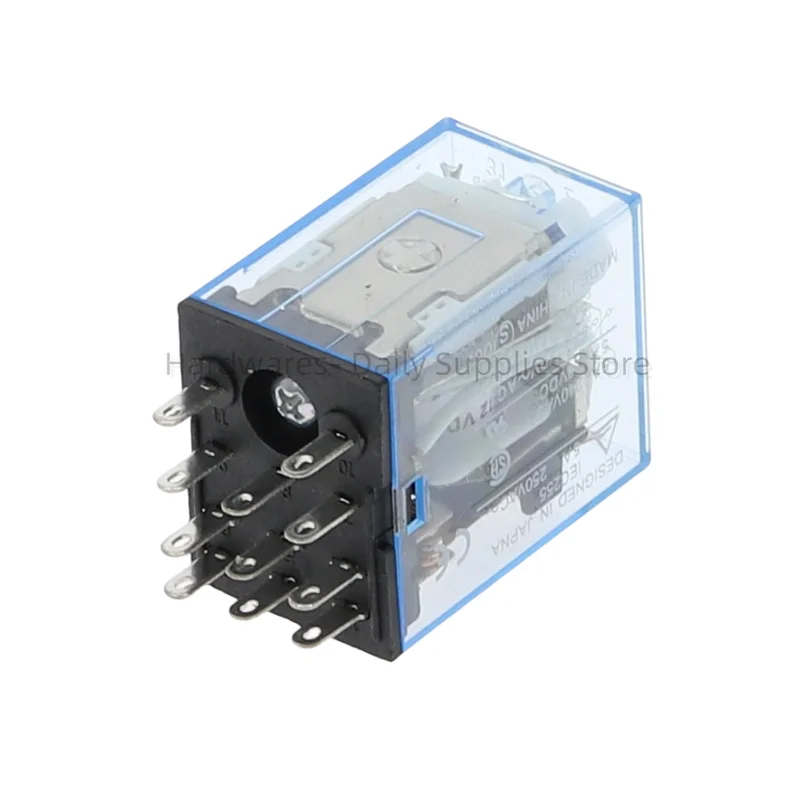 1 PCS Micro Mini Relay HH53P MY3NJ MY3 11-Pin DC12V/DC24V/DC110V/AC220V Coil General Purpose Intermediate Electromagnetic